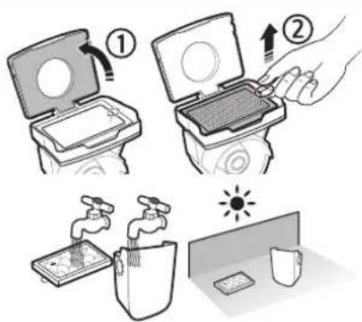 SAMSUNG SR2DM706NWS - Nettoyage du réservoir de poussière - 4