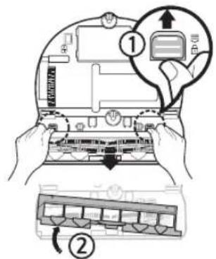 SAMSUNG VR10M701PU5 - Reinigen der Bürste und des Auto-Shutters - 1