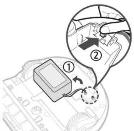 SAMSUNG VR10M701PU5 - Sådan fjernes batteriet - 3