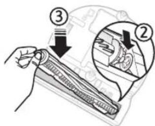 SAMSUNG VR10M701PU5 - Reinigen der Bürste und des Auto-Shutters - 6