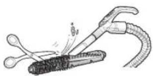 SAMSUNG VR10M701PU5 - Cleaning the brush and Auto shutter tool - 3