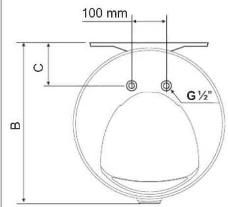 100 mm C B G½"