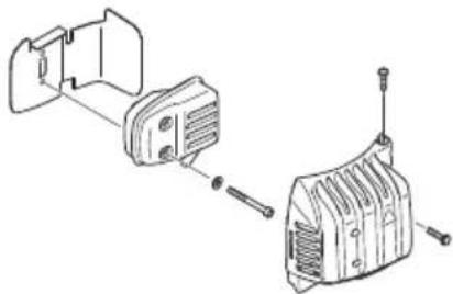 HiKOKI TCH22EAP2(50ST) - Limpieza del silenciador (Fig. 17) - 1