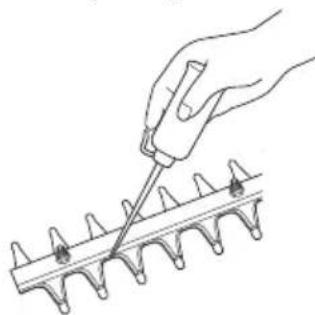 HiKOKI TCH22EAP2(50ST) - Lubricating the blade (Fig. 13) - 1