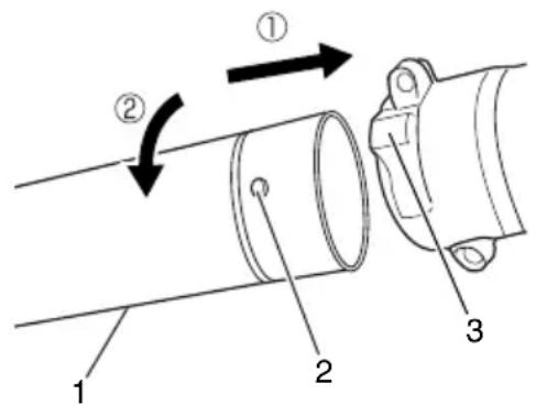 HiKOKI RB24EAP - Tubos de escape al cuerpo principal (Fig. 1) - 1