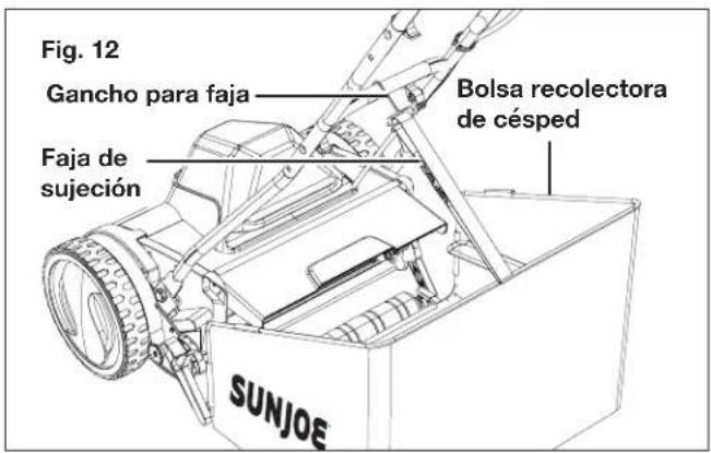 Sun Joe 24VCRLM15CT - Ensemblado y colocacion de la Bolsa recolectora para cesped - 4