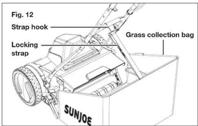 Sun Joe 24VCRLM15CT - Grass Collection Bag Assembly + Fitting - 3