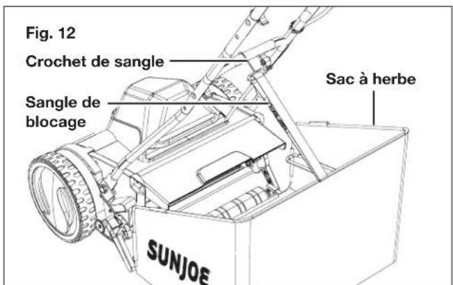 Sun Joe 24VCRLM15CT - Assemblage et pose du sac à herbe - 4