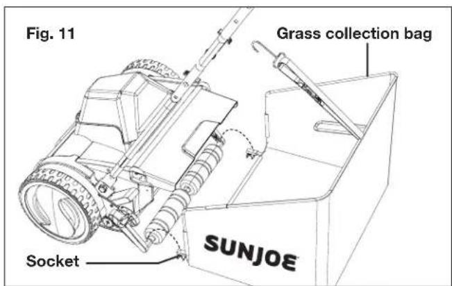 Sun Joe 24VCRLM15CT - Grass Collection Bag Assembly + Fitting - 1