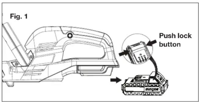 Fig. 1 Push lock button