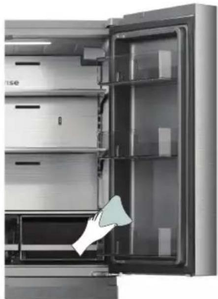 HISENSE RF200D4CSE - Door Seal Cleaning - 1