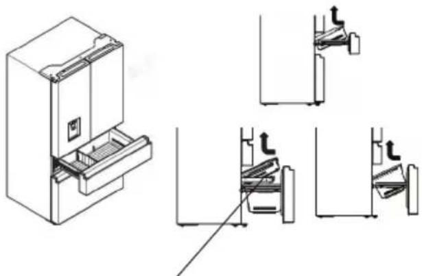HISENSE RF200D4CSE - Removing/Replacing freezer drawer - 1
