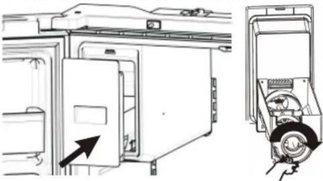 HISENSE RF200D4CSE - To remove the ice bucket - 3