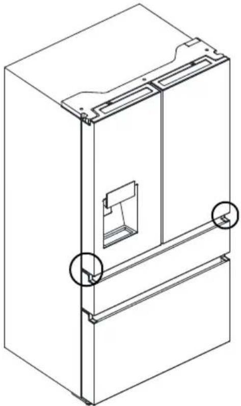 HISENSE RF200D4CSE - Pour ajuster la hauteur de la porte - 2