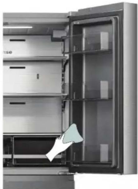 HISENSE RF200D4CSE - Nettoyage du joint de porte - 1