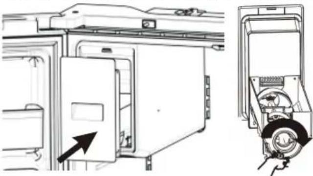 HISENSE RF200D4CSE - Pour retirer le seau à glace - 3