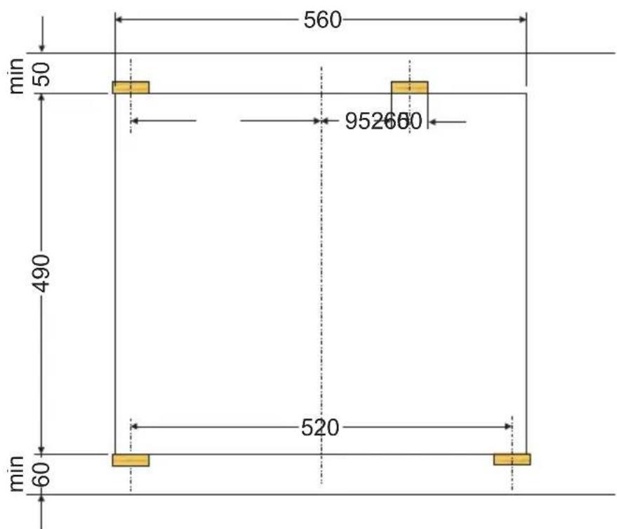 AMICA EHE 932 000 W - Montage de la plaque dans de le dessus du meuble - 2