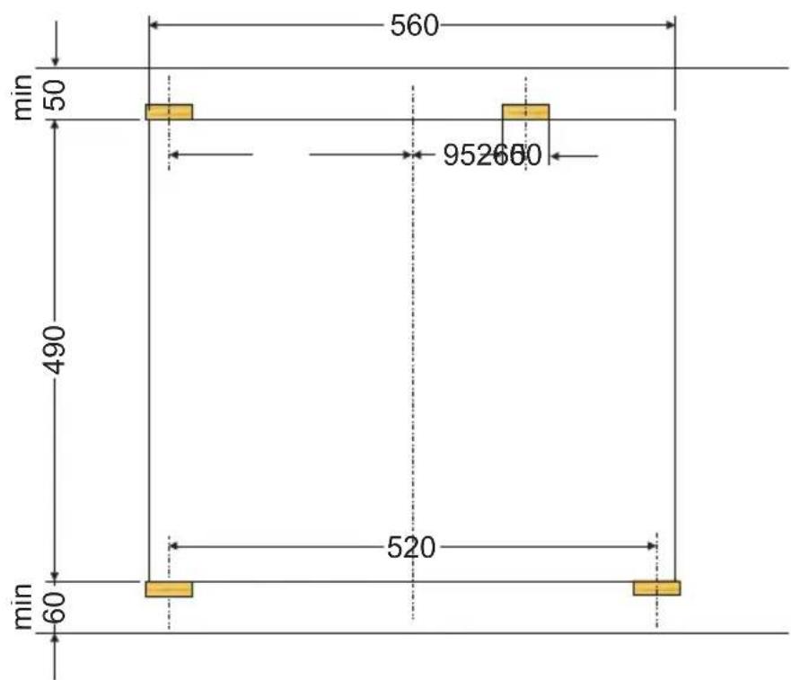 AMICA EHE 932 000 W - Einbau des Kochfeldes in der Arbeitsplatte der Kuchenmöbel - 2