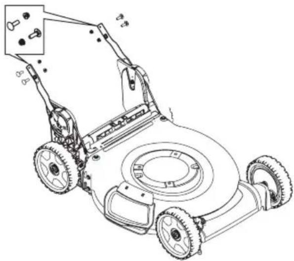 TROY-BILT TB105B - GUIDON RABATTABLE (RANGEMENT VERTICAL) - 1