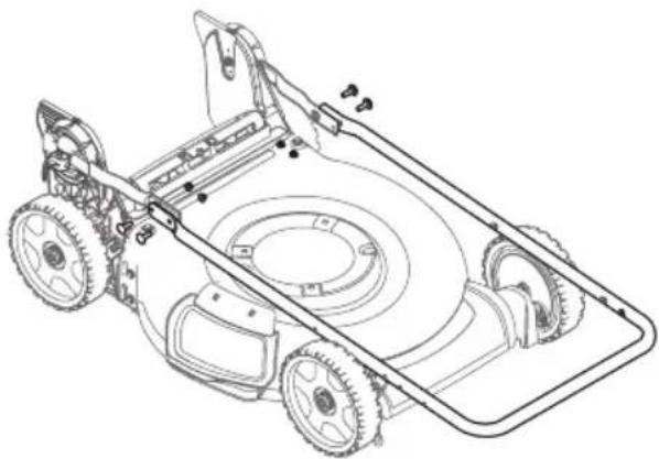 TROY-BILT TB105B - GUIDON RABATTABLE (RANGEMENT VERTICAL) - 3