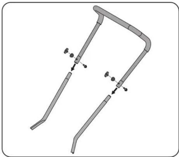TROY-BILT TB16R - Attaching the Handle - 1