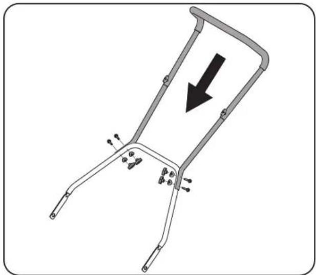 TROY-BILT TB16R - Attaching the Handle - 2