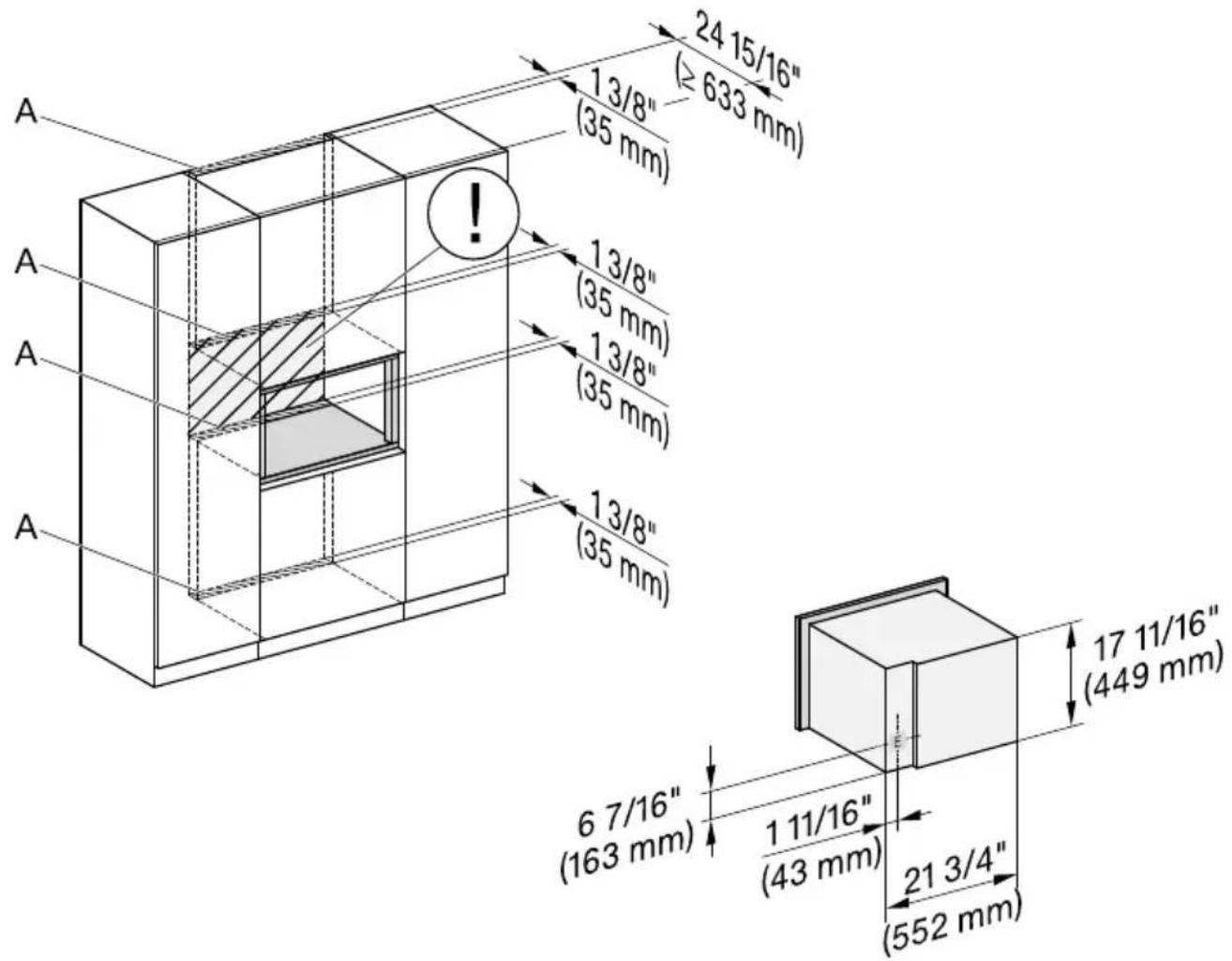 MIELE DGC 7640 AM - Raccordements et ventilation - 1