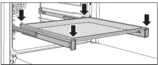 MIELE DGC 7880X - Rails coulissants télescopiques flexiclip HFC 71 - 2