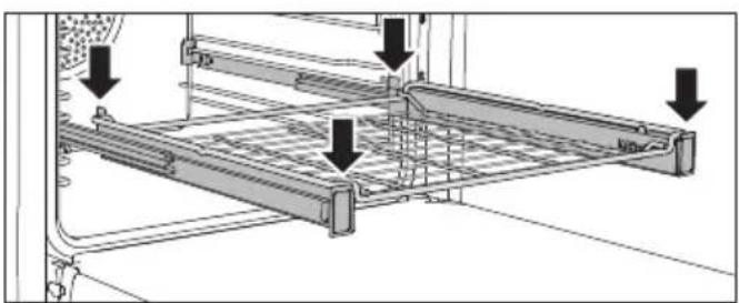 MIELE DGC 7880X - Rails coulissants télescopiques flexiclip HFC 71 - 3