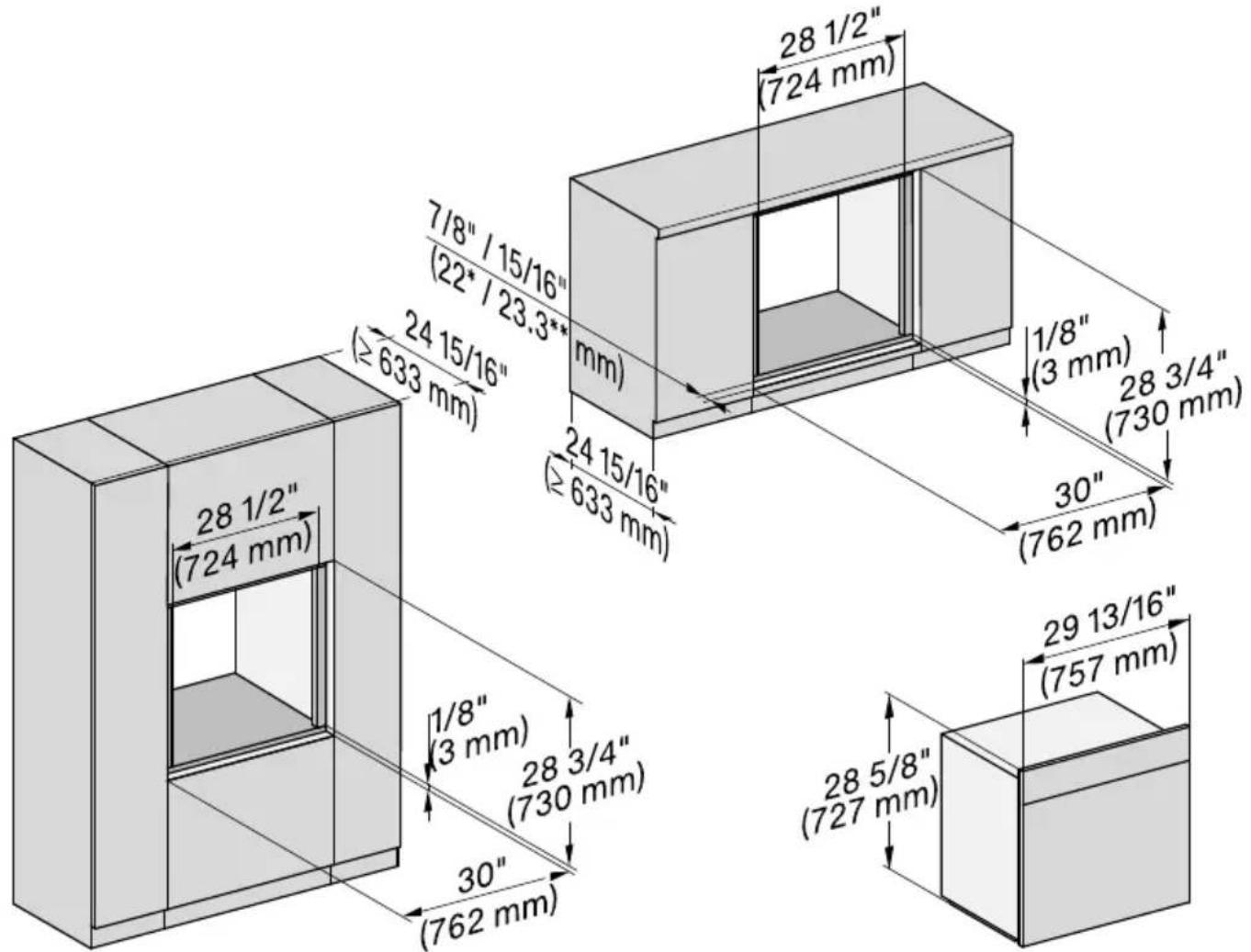 MIELE H 7780 BP - Installation dans une armoire haute ou de base - 1