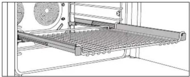 MIELE H 7780 BP - Rails entièrement télescopiques avec la grille de cuisson HFCBBR 30-3 - 1
