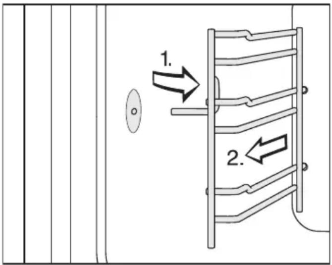 MIELE DGC 7775 - Nettoyage des glissières laterales - 2