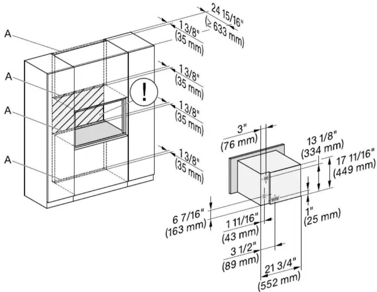 MIELE DGC 7775 - Raccordements et ventilation - 1