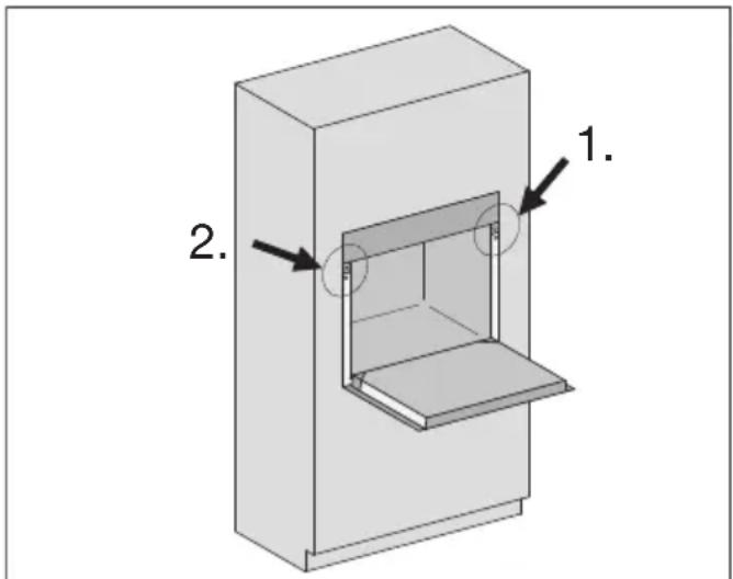 MIELE DGC 7775 - Fixation du four à vapeur dans l'armoire - 1
