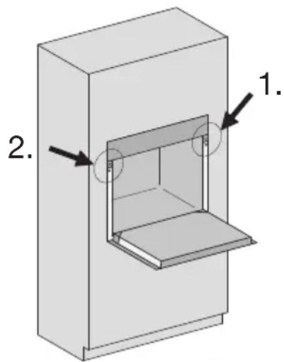 MIELE DGC 7875 - Fixation du four à vapeur dans l'armoire - 1