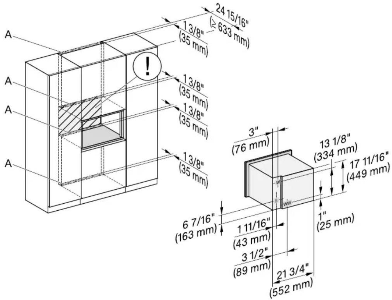 MIELE DGC 7875 - Raccordements et ventilation - 1