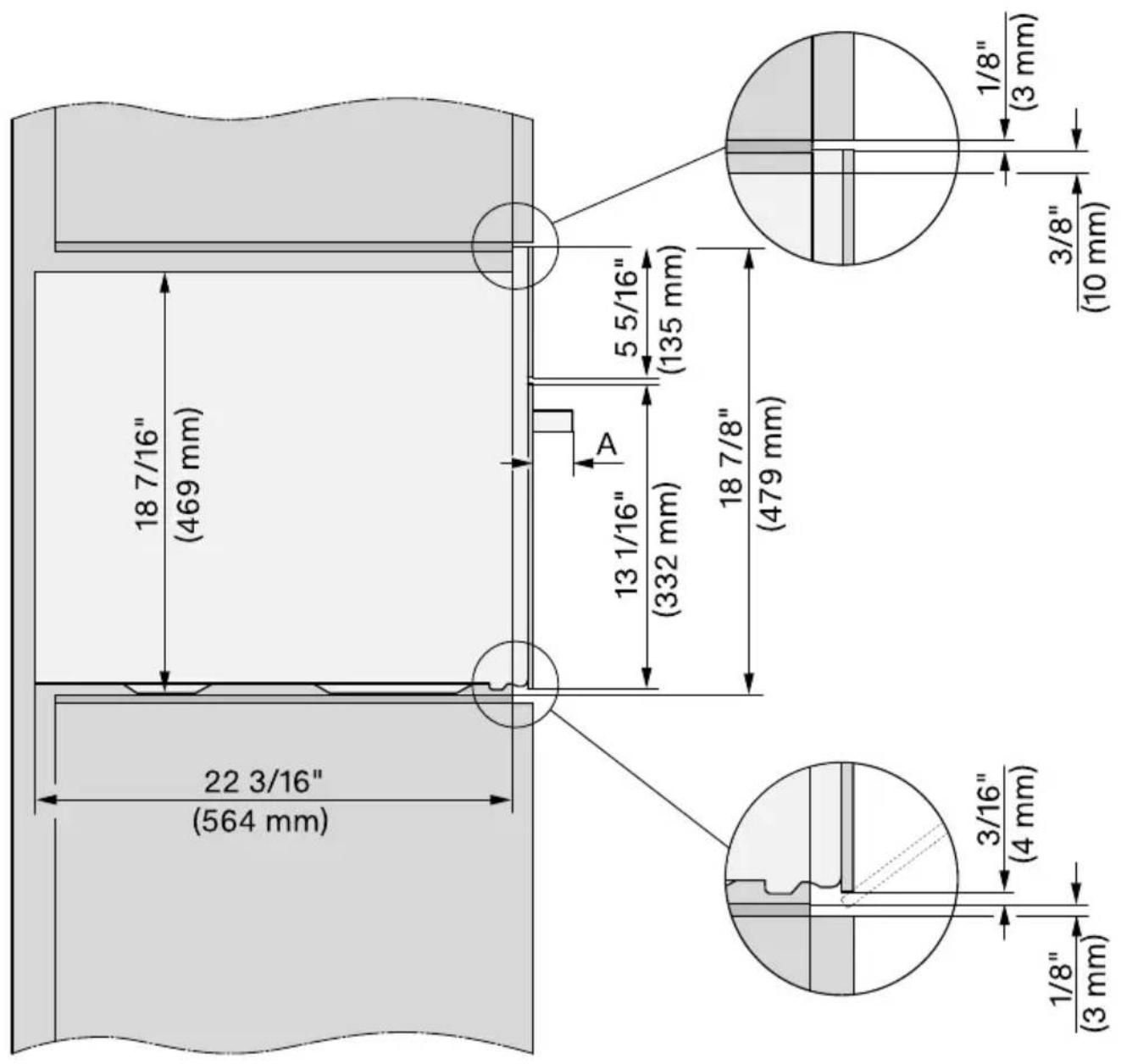 MIELE DGC 7470 - Installation dans une armoire haute - 2