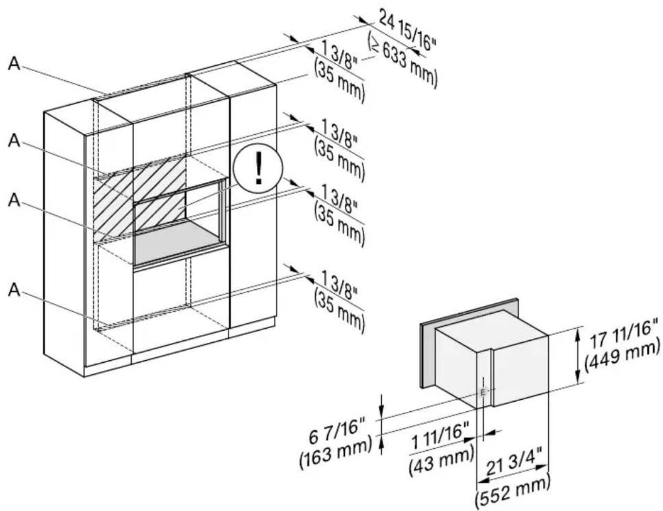 MIELE DGC 7470 - Raccordements et ventilation - 1