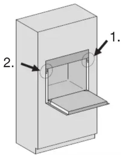 MIELE DGC 7470 - Fixation du four à vapeur dans l'armoire - 1