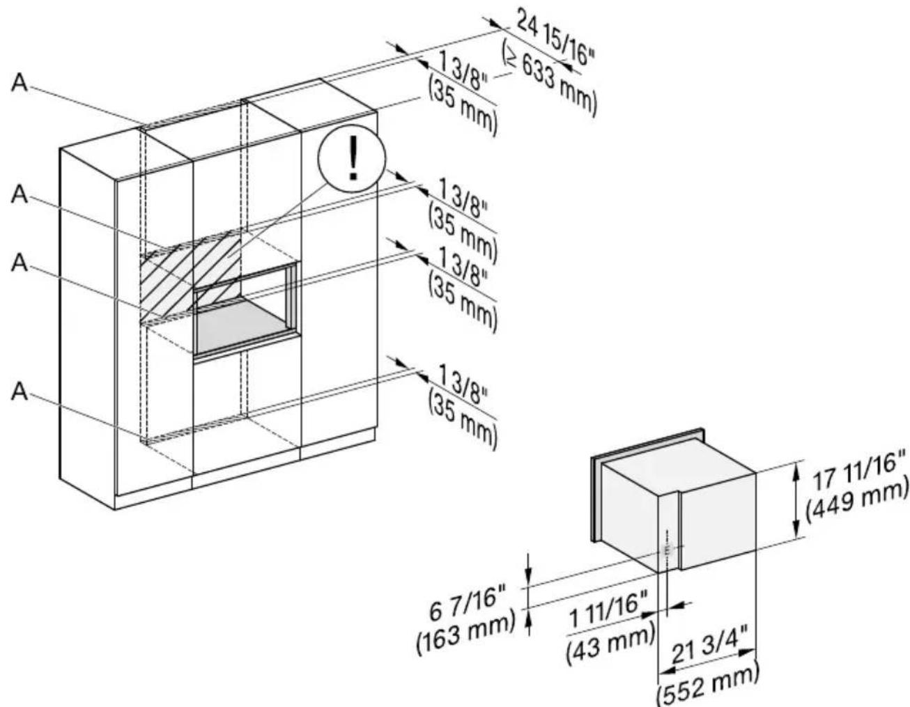 MIELE DGC 7470 - Raccordements et ventilation - 1