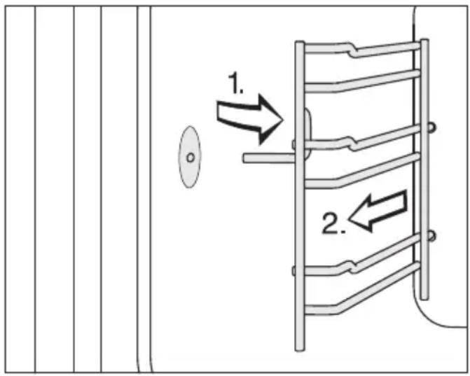 MIELE DGC 7470 - Nettoyage des glissières laterales - 2