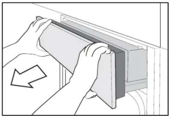 MIELE DGC 7580 - Ouverture manuelle du pan- neau de commande - 1