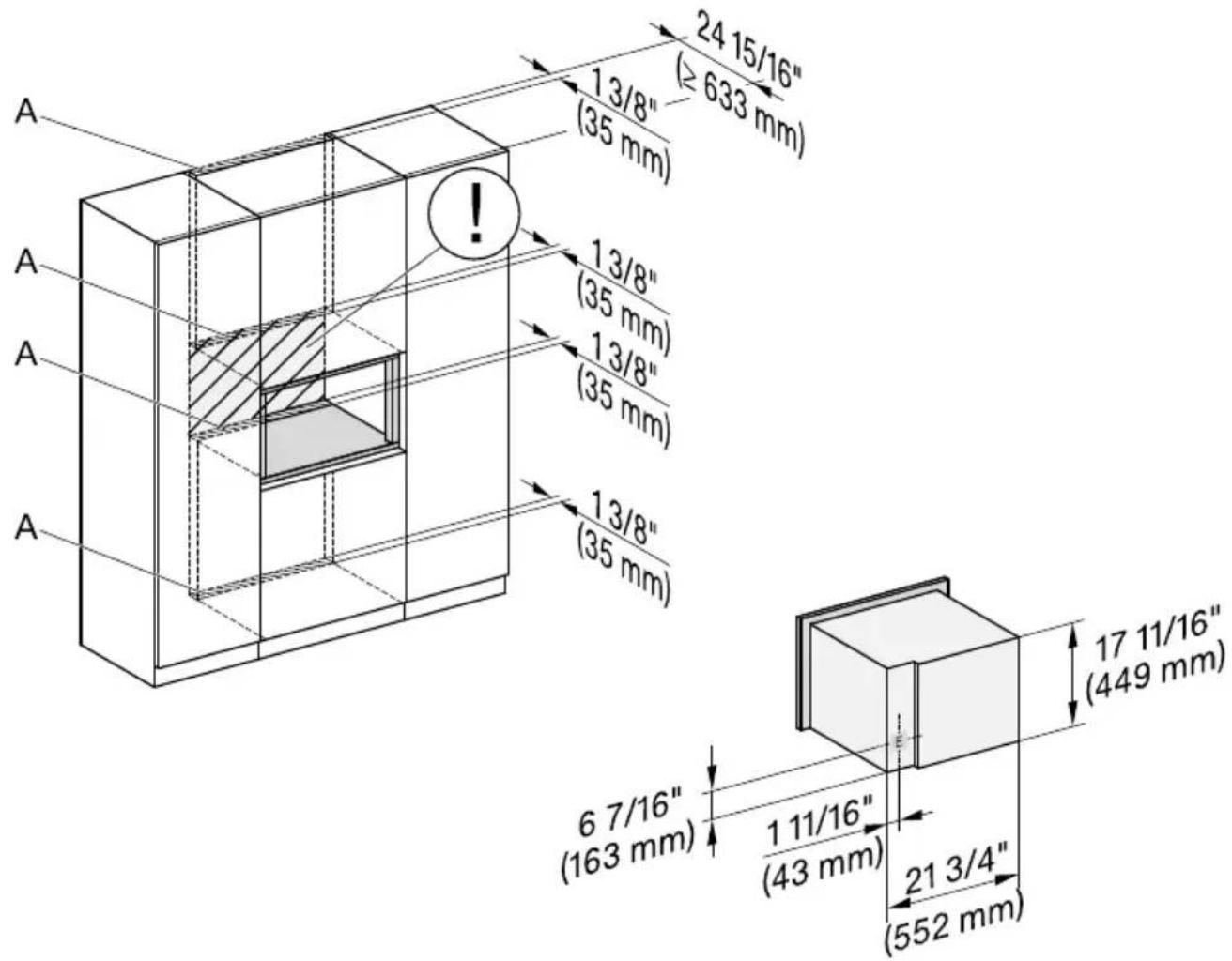 MIELE DGC 7370 - Raccordements et ventilation - 1