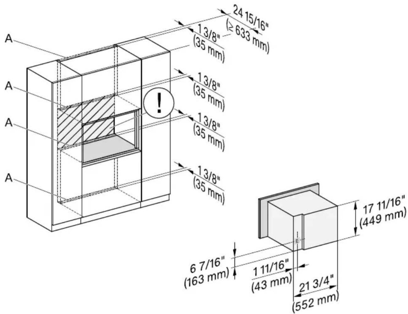 MIELE DGC 7370 - Raccordements et ventilation - 1