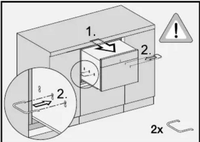 MIELE H 7870 BMX - Retirer le four de l'armoire - 1