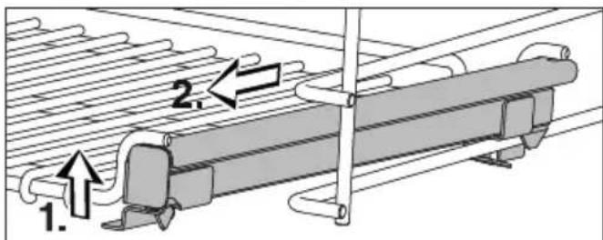 MIELE H 7180 BP - Installer et retirez les rails entièrement des électriques avec la grille de cuisson - 2