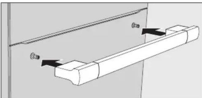 MIELE H 7780 BP2 - Fixation de la poignée (selon le modele) - 1