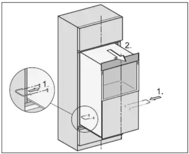 MIELE H 7780 BP2 - Retirer le four de l'armoire - 1