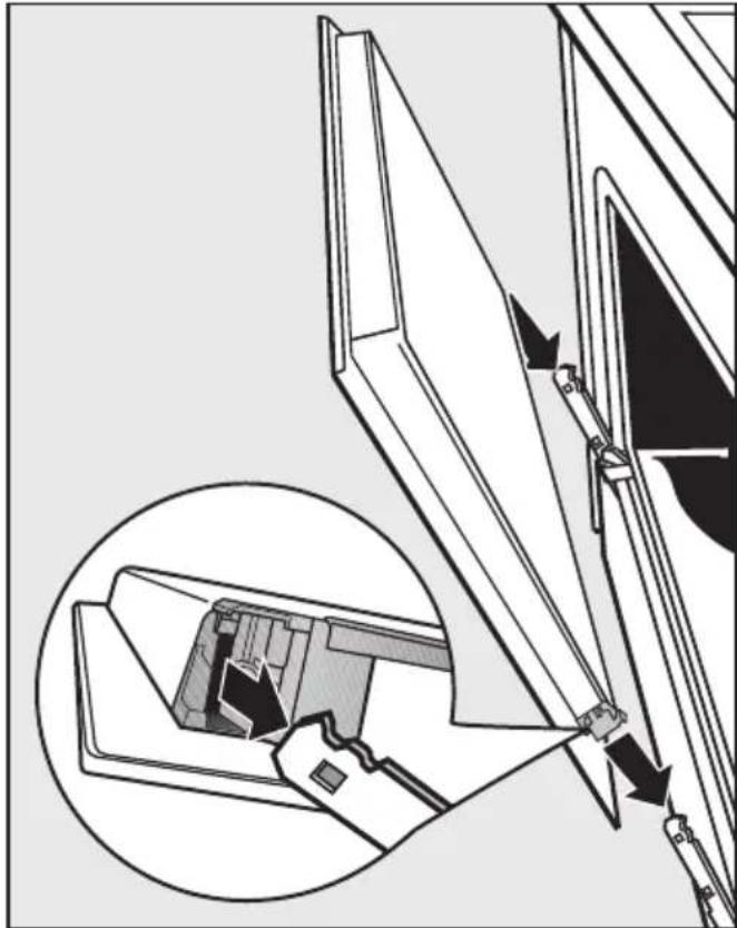 MIELE H 7780 BP2 - Remontage de la porte du four - 1