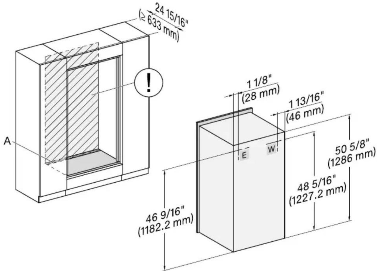 MIELE H 7780 BP2 - Raccordements et ventilation - 1